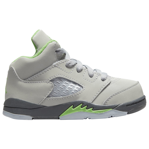 

Jordan Boys Jordan Retro 5 - Boys' Toddler Basketball Shoes Silver/Green/Grey Size 4.0