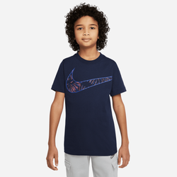 Boys' Grade School - Nike NSW Americana SU22 T-Shirt - Obsidian/White