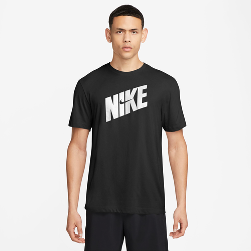 

Nike Mens Nike Dri-FIT HBR Novelty T-Shirt - Mens Black/White Size S