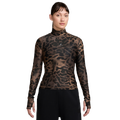 Jordan Flight Long Sleeve Mesh Top AOP - Jordan Tan