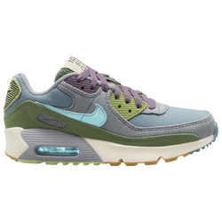 Boys' Grade School - Nike Air Max 90 SE1 - Worn Blue/Copa Wolf Grey/Grey