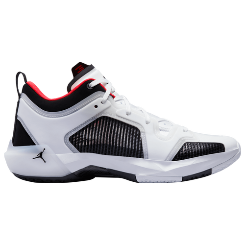 

Nike Mens Nike Air Jordan XXXVII Low - Mens Basketball Shoes Siren Red/White/Black Size 10.5
