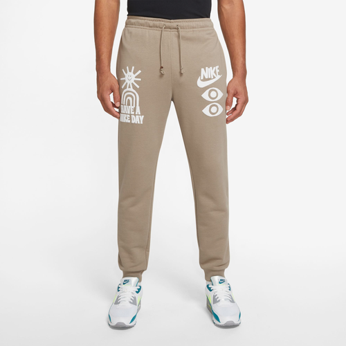 

Nike Mens Nike HBR Fleece Tech Pants - Mens Khaki/White Size S