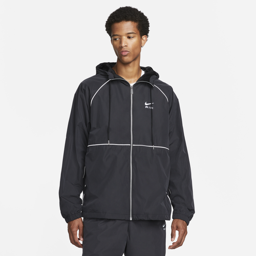 

Nike Mens Nike Air Woven Jacket - Mens Black/White Size M