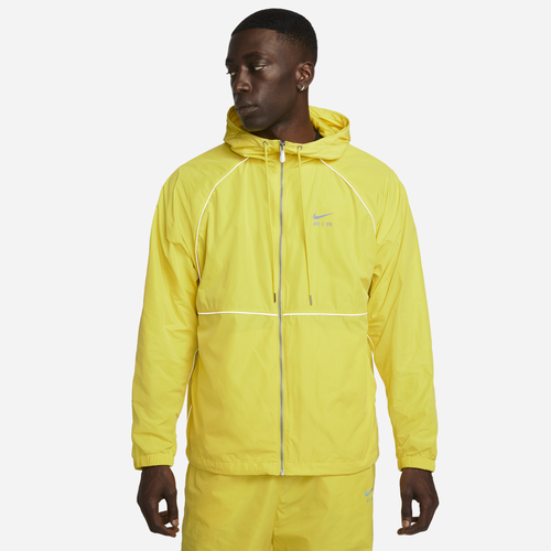 

Nike Mens Nike Air Woven Jacket - Mens Yellow Strike/Black Size L