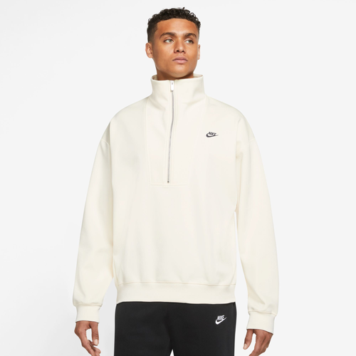 Nike Sportswear Circa Half-zip Sweatshirt In Coconut Milk/off Noir