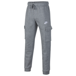 Grade School - Nike NSW Club Cargo Pants - Carbon Heather/Smoke Grey/White