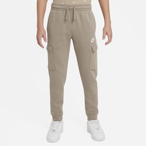 

Nike Boys Nike NSW Club Cargo Pants - Boys' Grade School Khaki/White Size L