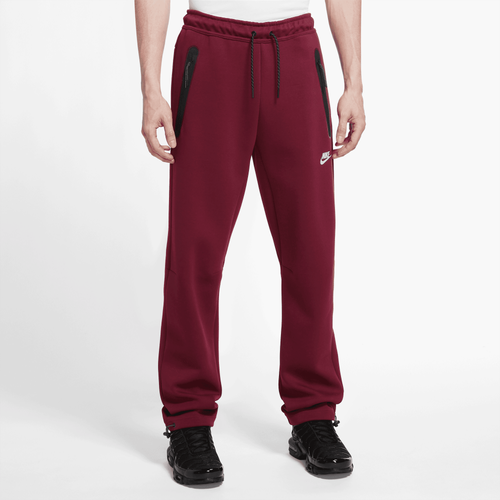 Burgundy nike tech fleece pants hot sale