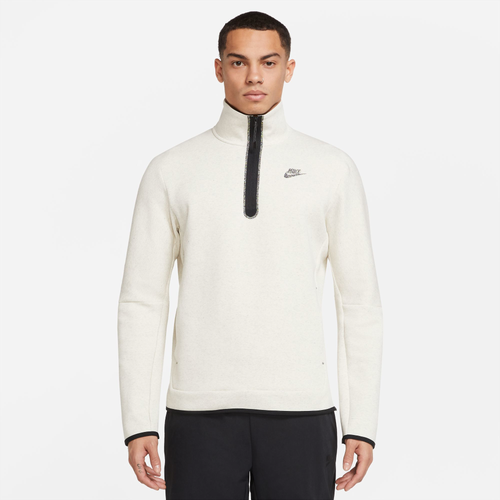 

Nike Mens Nike Revival Tech Fleece Half-Zip - Mens Tan/Black Size M