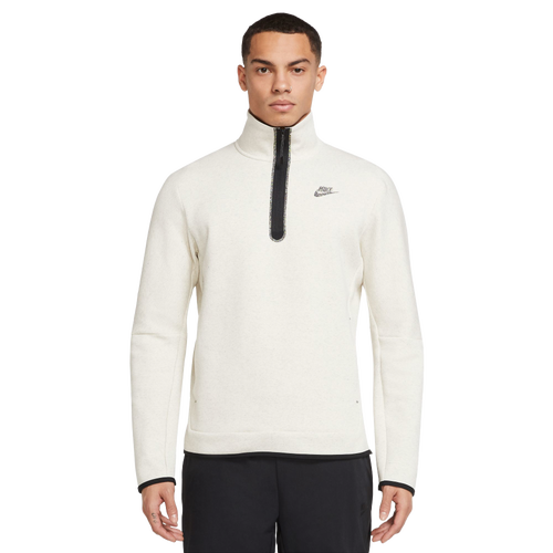 

Nike Mens Nike Revival Tech Fleece Half-Zip - Mens Tan/Black Size M