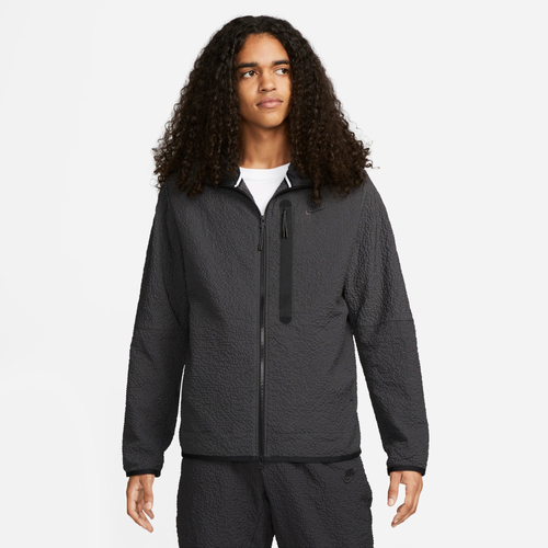 

Nike Mens Nike Woven Full-Zip Hoodie - Mens Grey/Black Size M