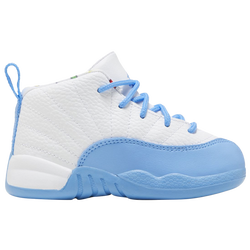 Girls' Toddler - Jordan Retro 12 - White/Blue/Yellow