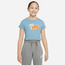 Nike Sun Swoosh T-Shirt - Girls' Grade School Blue/Black