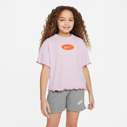 Girls' Grade School - Nike Dri-FIT Icon Clash Boxy T-Shirt - Purple/Pink