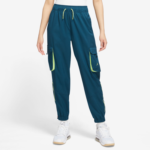 

Jordan Womens Jordan Tunnel Pants - Womens Blue/Green Size L