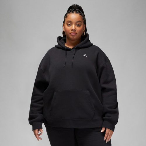 

Jordan Womens Jordan Fleece Pullover Plus - Womens Black/White Size 2X