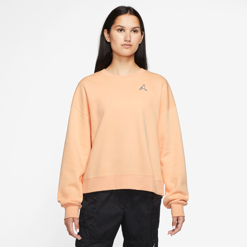 

Jordan Womens Jordan Brooklyn Fleece Crew - Womens Sunset Haze Size S