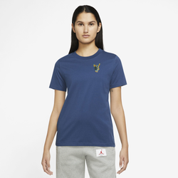 Women's - Jordan Plus Size Flight GFX T-Shirt - Blue