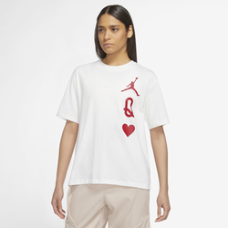 Women's - Jordan Flight T-Shirt - White/Red