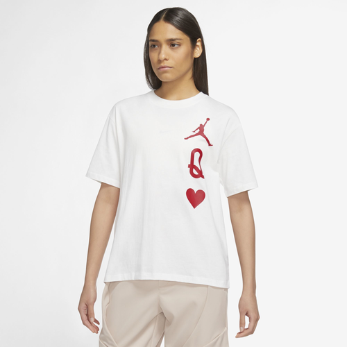 Jordan Womens Flight T-Shirt - Yellow/White Size S