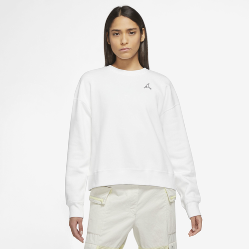 

Jordan Womens Jordan Plus Size Flight Fleece Crew - Womens White