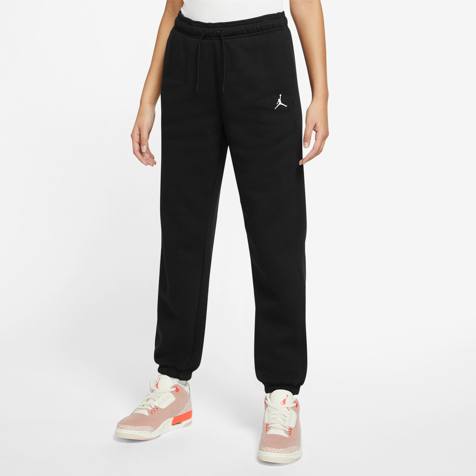 Jordan Womens Core Fleece Pants - Dusty Peach/Dune Red