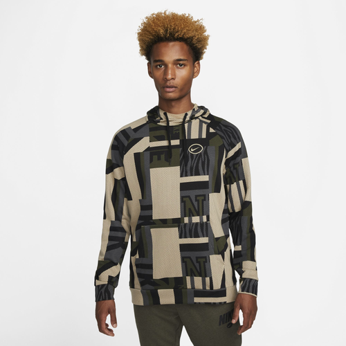 

Nike Mens Nike Dri-FIT Brotherhood Football Hoodie - Mens Cargo Khaki/Limestone Size XXL
