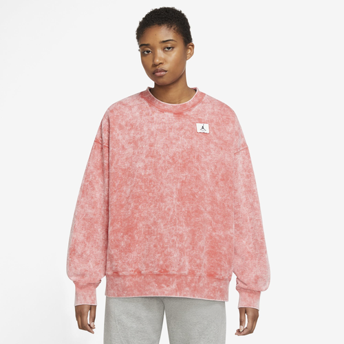 

Jordan Womens Jordan Flight Fleece Crew - Womens Lobster Size L