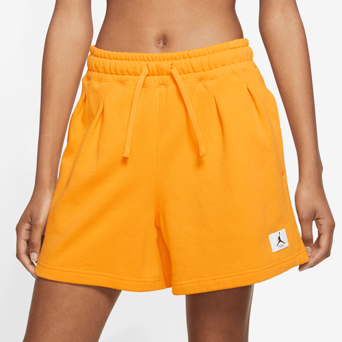 

Jordan Womens Jordan Flight Fleece Shorts - Womens White/Taxi Size M