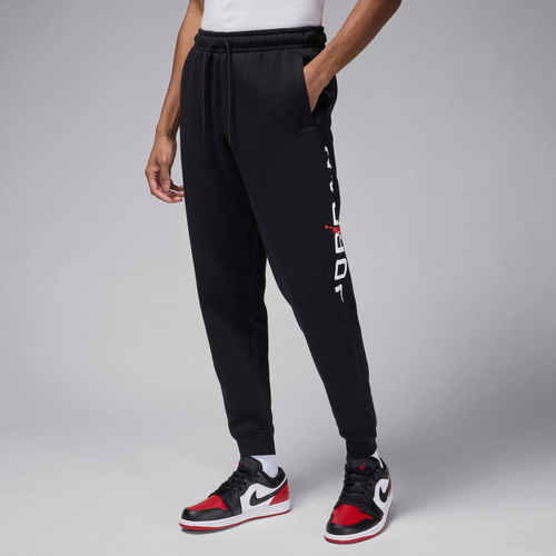 

Jordan Mens Jordan Essential JD Air Stretch Fleece Pants - Mens Black/White Size S