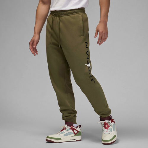 MENS - Jordan Essential JD Air Stretch Fleece Pants - Medium Olive
