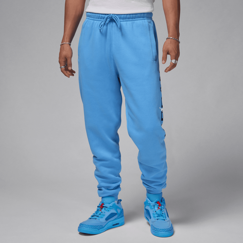 MENS - Jordan Essential JD Air Stretch Fleece Pants - White/Legend Blue