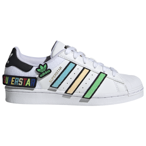 

adidas Originals Boys adidas Originals Superstar - Boys' Grade School Basketball Shoes Core Black/Ftwr White/Gold Metallic Size 6.0