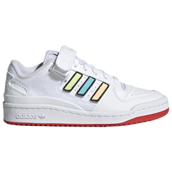 Boys' Grade School - adidas Originals Forum Low Casual Baksetball Sneakers - White/White/Multicolor