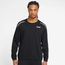 Nike Dri-FIT Fleece Long-Sleeve Dye Crew - Men's Black/Summit White