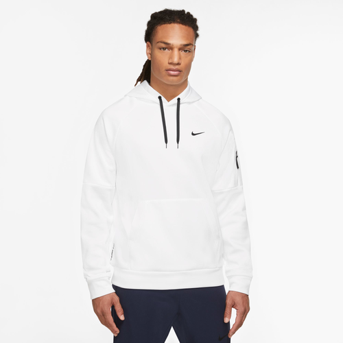 

Nike Mens Nike Therma Fleece Pullover Hoodie - Mens White/White/Black Size L