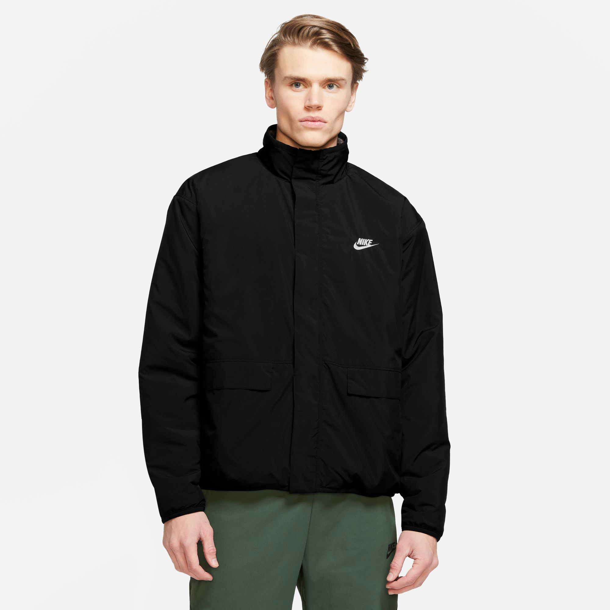 Nike Sportswear CLASSIC TAPE PLUS - Winter jacket - black 