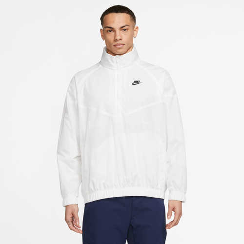 Nike Mens Anorak Jacket In White/black | ModeSens