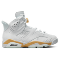 Jordan Retro 6 - Jordan Pure Platinum/Metallic Gold Glacier Blue