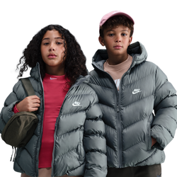 Boys' Grade School - Nike ADP Puffer - Smoke Grey/White
