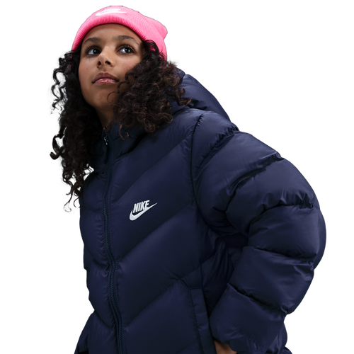 BOYS - Nike ADP Puffer - Midnight Navy/White