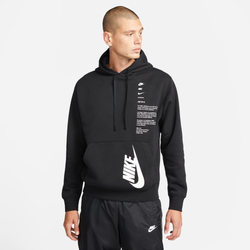 Men's - Nike Club Pullover Hoodie - Black