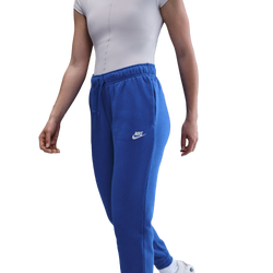Women's - Nike NSW Club Fleece Mid Rise Pant - Game Royal/White
