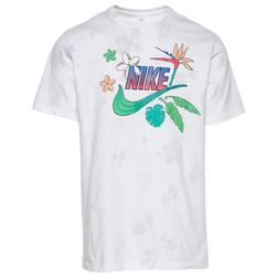 Men's - Nike AOP Palm T-Shirt - White/Pink