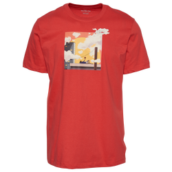 Men's - Nike New Wave T-Shirt - Red/Yellow