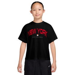 Girls' Grade School - Nike Boxy Ny T-Shirt - Black/Multi