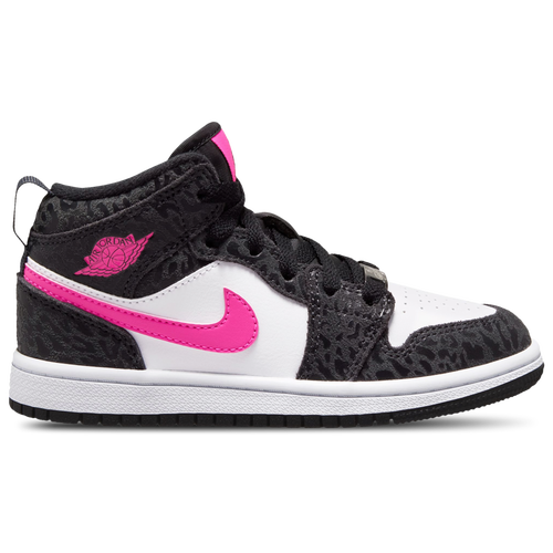 GIRLS - Jordan Air Jordan 1 Mid SE - Pink/Black White