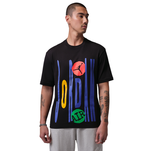  - Jordan Technicolor WM Graphic Short Sleeve Crew - Black