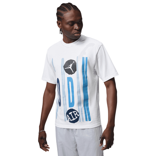 MENS - Jordan Technicolor WM Graphic Short Sleeve Crew - University Blue/White